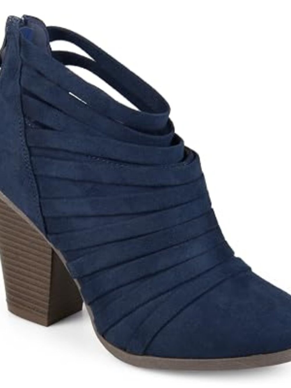 JG Women's Navy Suede Ankle Boots